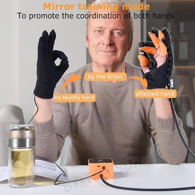 Picture of Rehabilitation Robotic Gloves,Stroke Therapy Equipment for Adults,Hand Rehabilitation Robot Gloves,Stroke Recovery