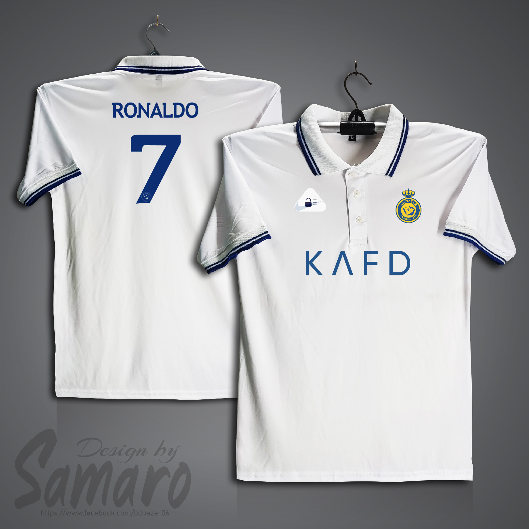 Picture of Al-Nassr Short Sleeve Polo Football Jersey For Men - Ronaldo 7 Polo Jersey - Al Nassr Jersey