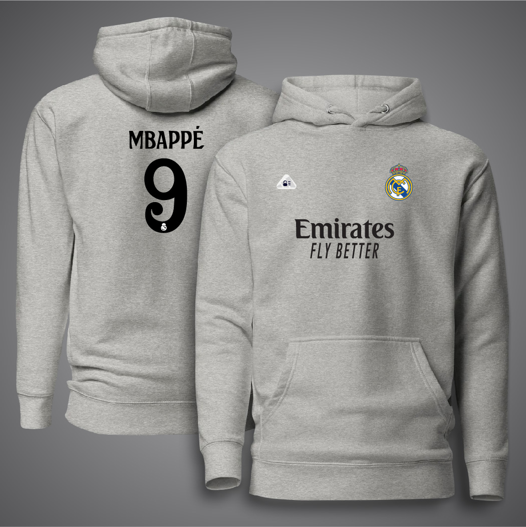 Picture of Real Madrid Football Hudi For Man - Mbappe 9 Premium Hoodies For Man - Real Madrid Hoodie