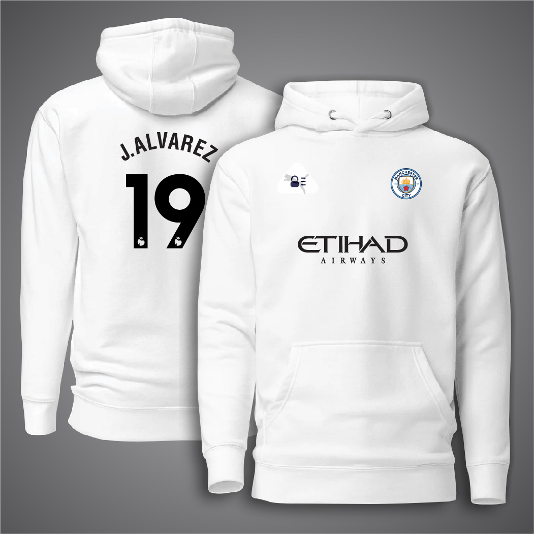 Picture of Manchester City Football Hudi For Man - J. Alvarez 19 Premium Hoodies For Man - Manchester City Hoodie
