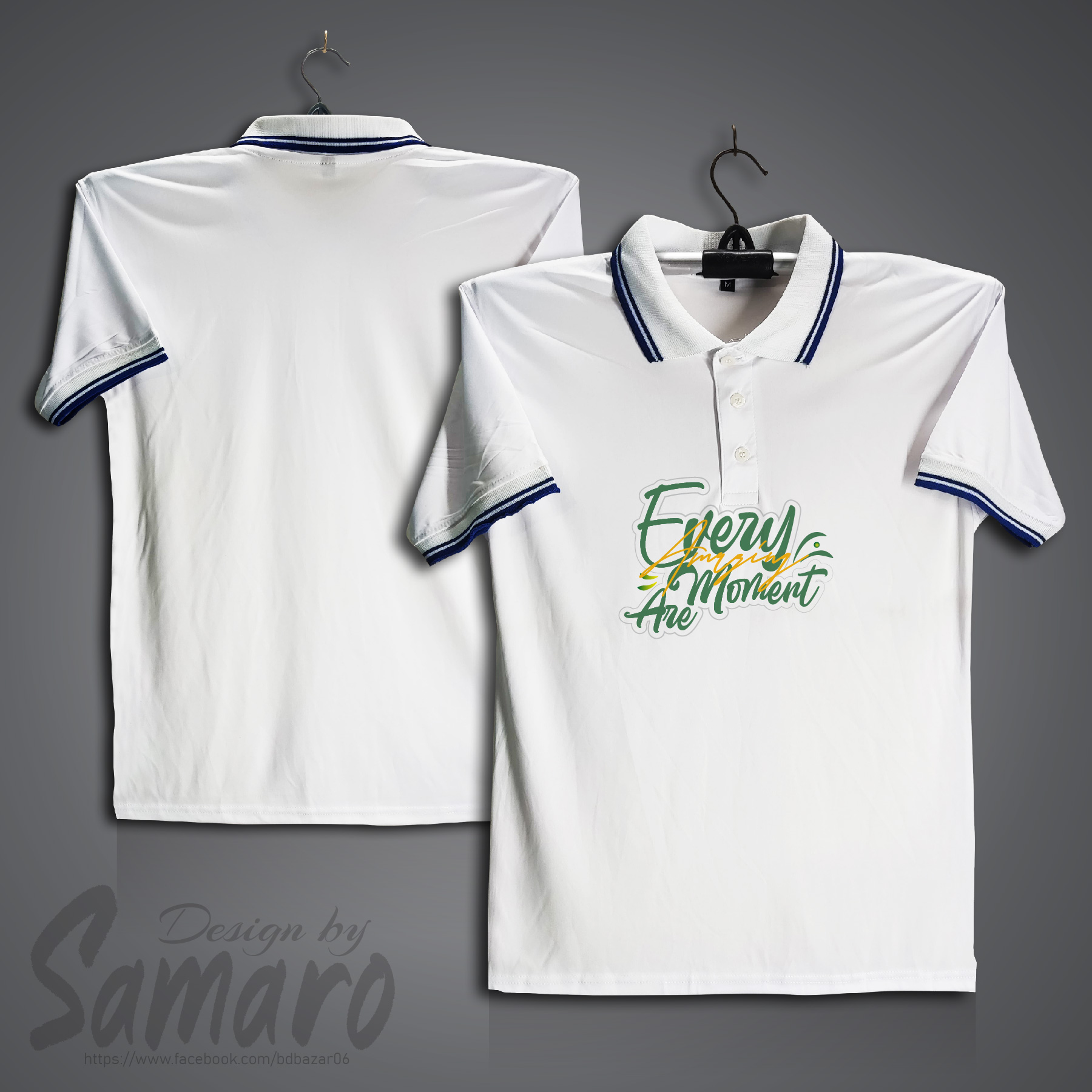 Picture of Every Monent Are Short Sleeve Polo Jersey For Men - PP Micro Polo T Shirt For Men - Islamic Polo Jersey
