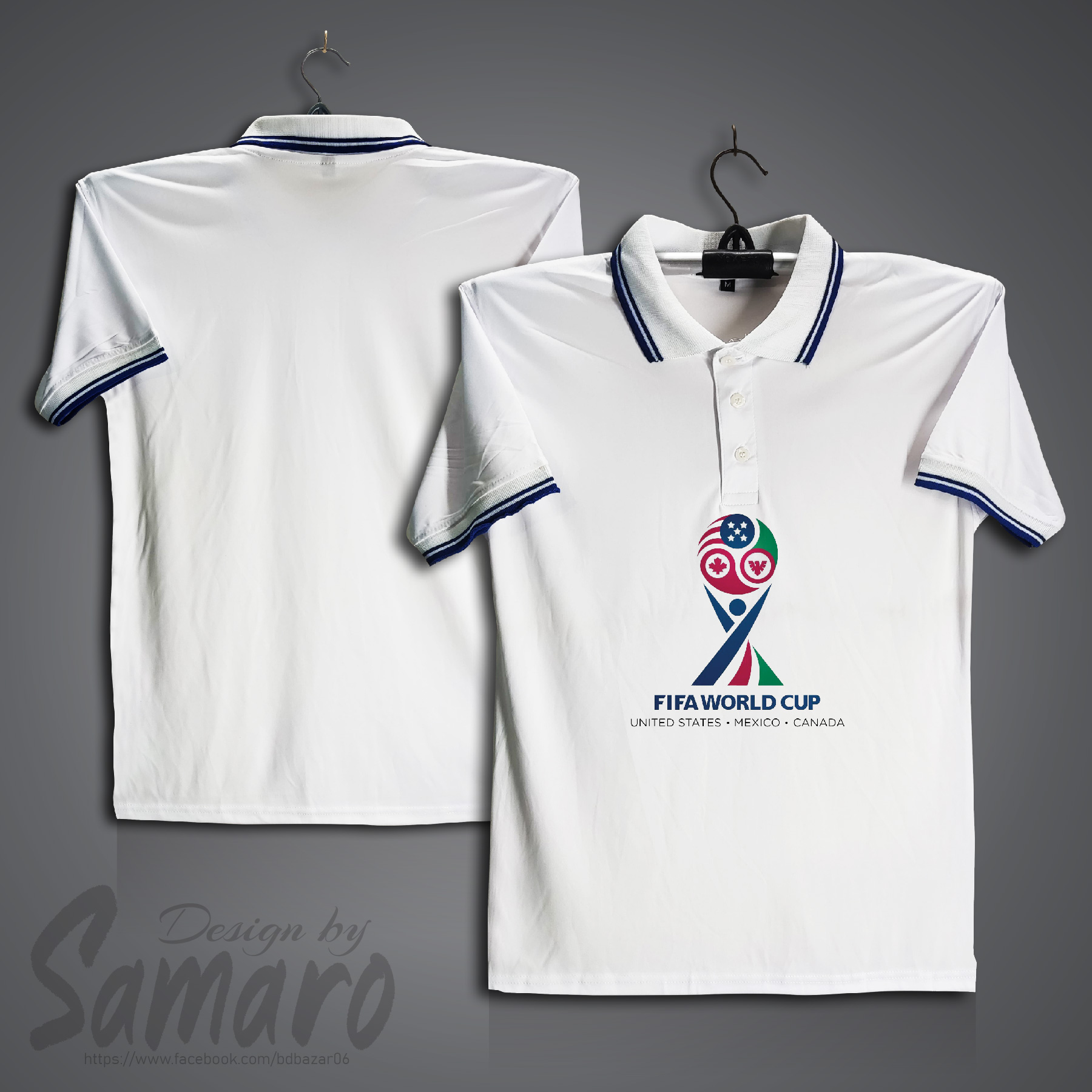 Picture of Fifa World Cup Short Sleeve Polo Football Jersey For Men - PP Micro t shirt - FIFA World Cup Jersey 2026