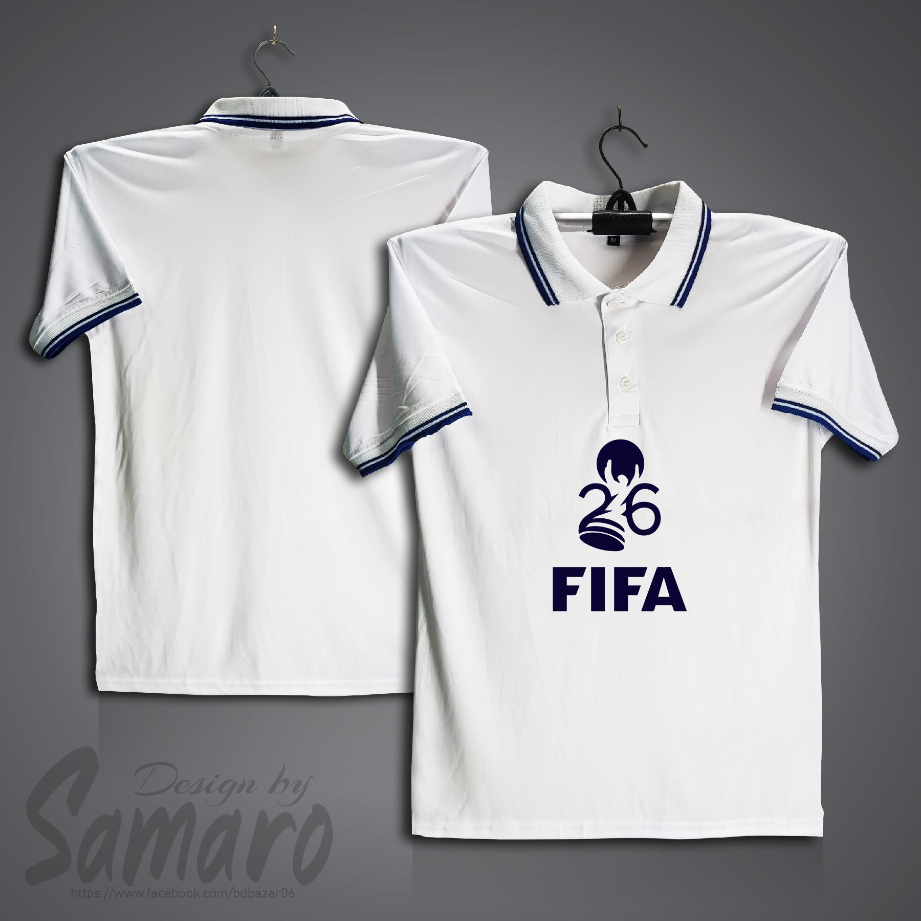 Picture of Fifa World Cup Short Sleeve Polo Football Jersey For Men - PP Micro t shirt - FIFA World Cup Jersey 2026