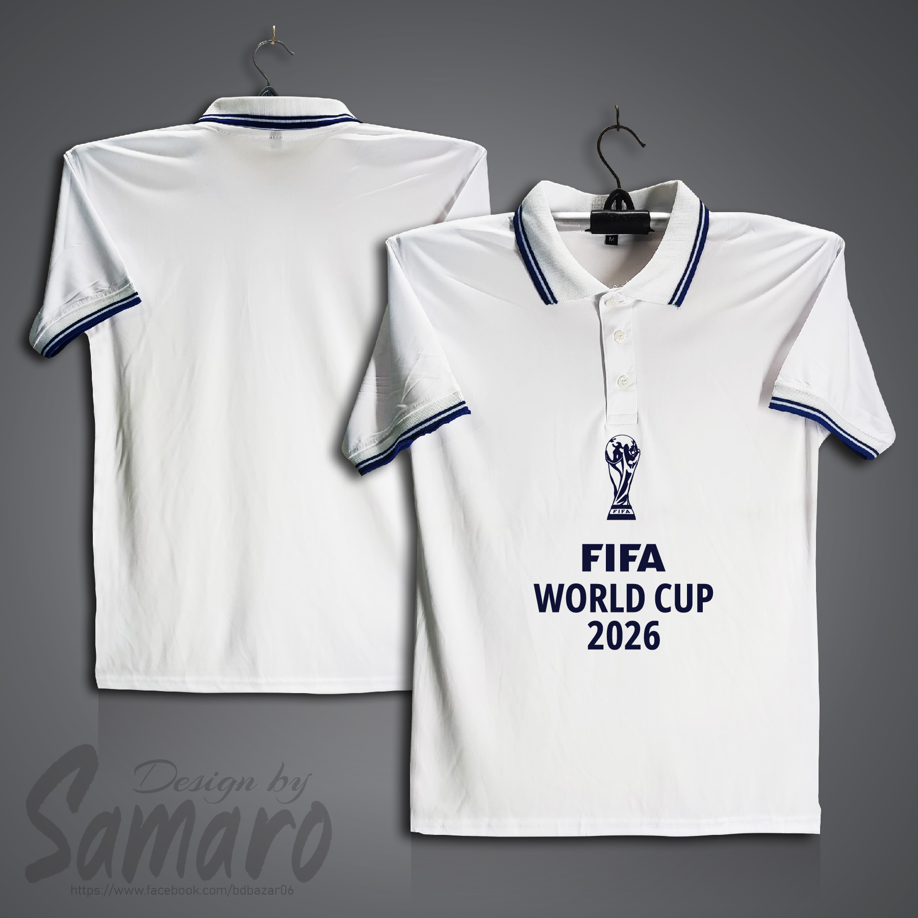 Picture of Fifa World cup Short Sleeve Polo Football Jersey For Men - PP Micro t shirt - FIFA World Cup Jersey 2026