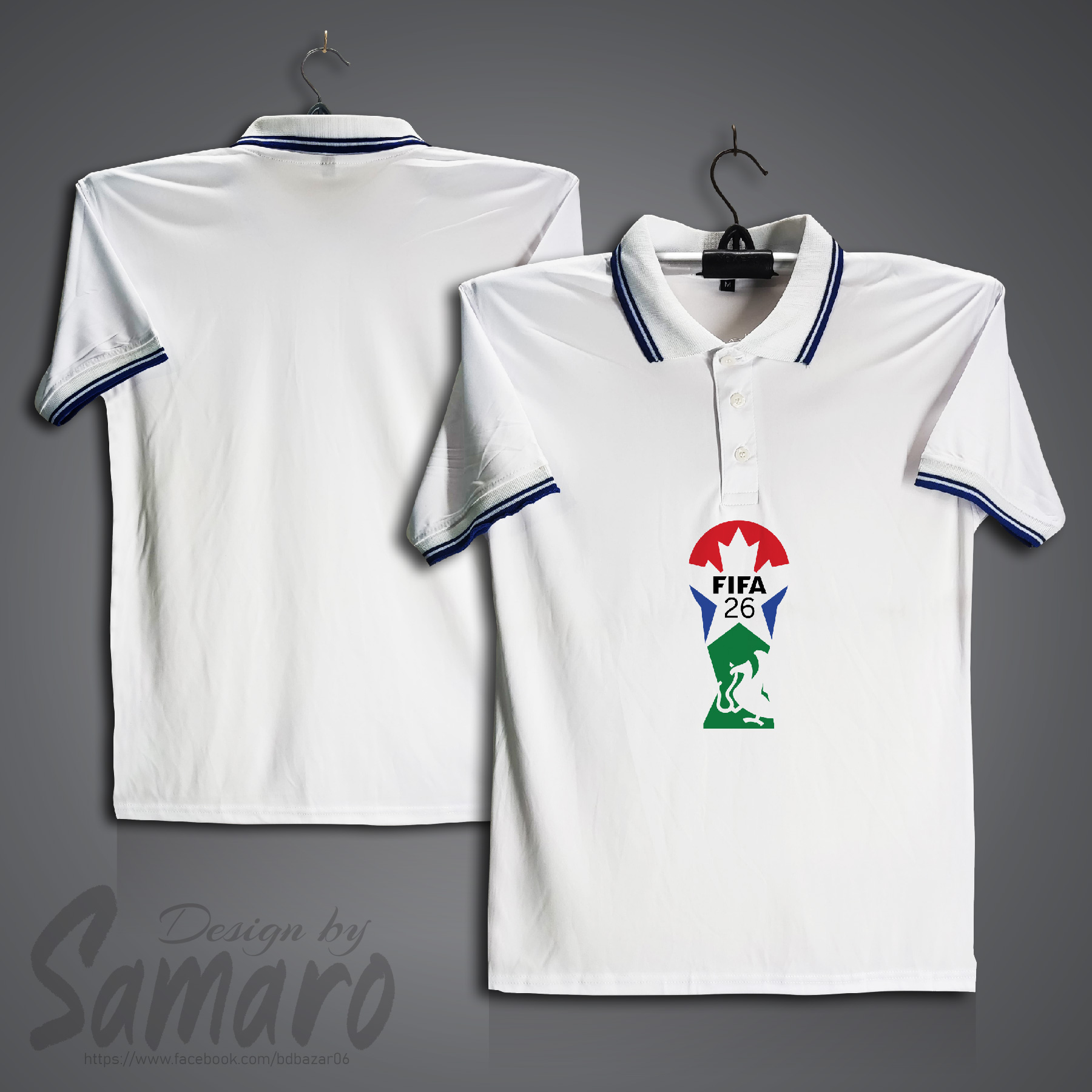 Picture of Fifa World Cup Short Sleeve Polo Football Jersey For Men - PP Micro t shirt - FIFA World Cup Jersey 2026
