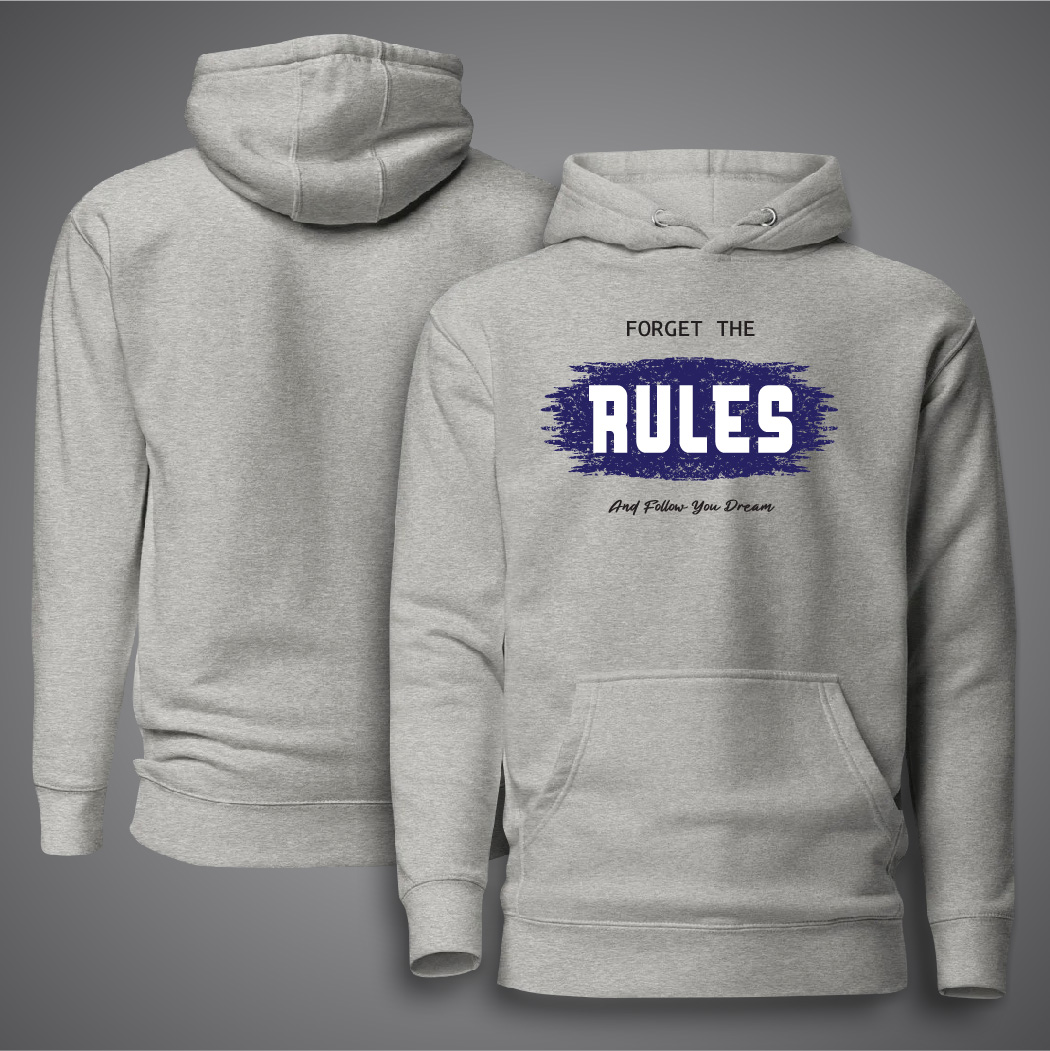 Picture of Forget The Rules Hudi For Men - Premium Hoodies For Men - Forget The Rules Hudi