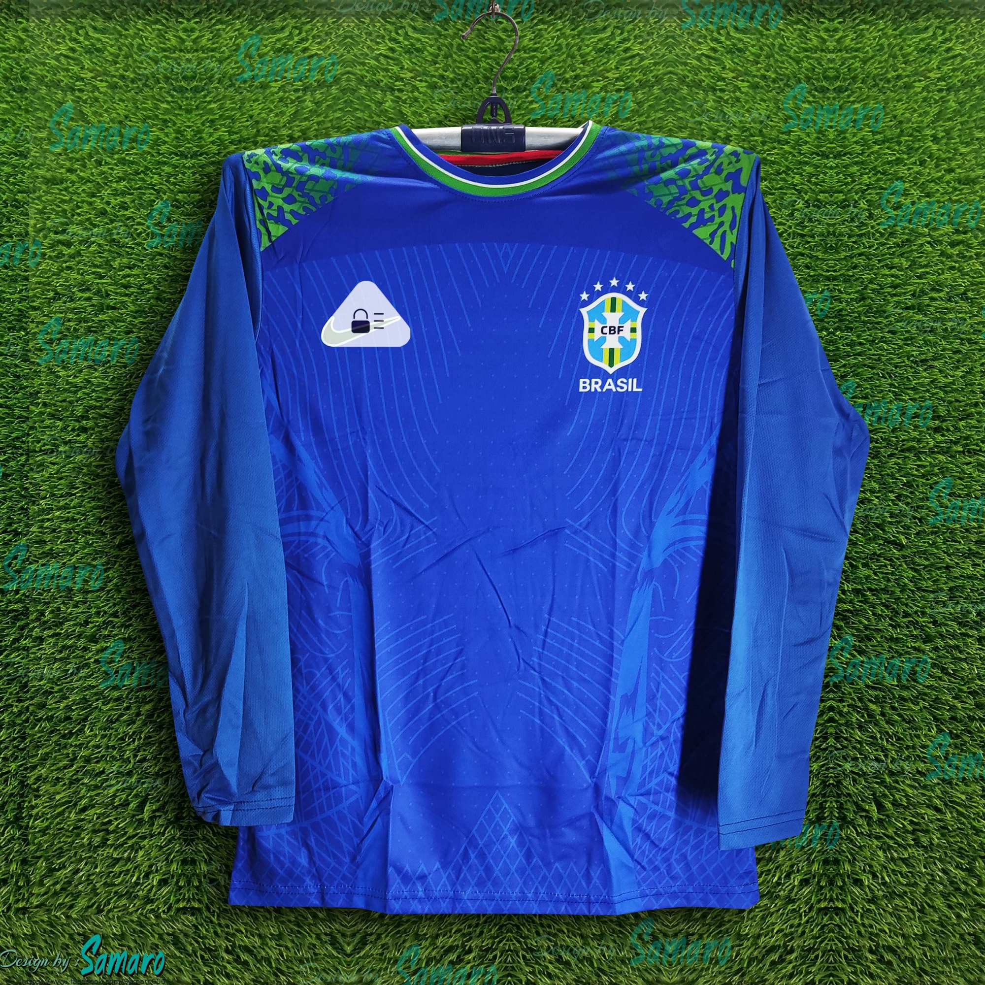 Picture of Brazil Full Sleeve World Cup Jersey For Man - Long Sleeve T Shirt - Brazil Football Jersey 2026