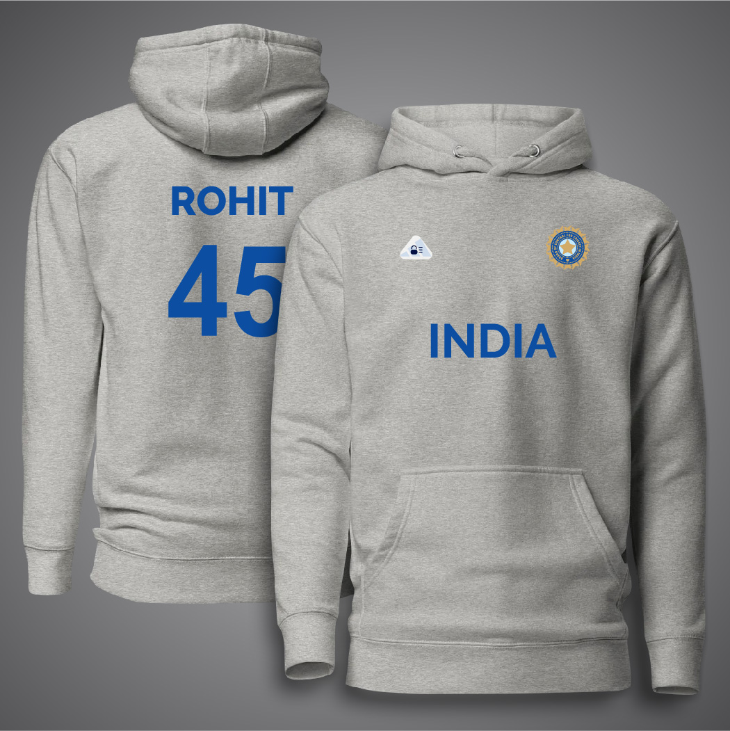 Picture of India Cricket Hoodies For Man - Rohit 45 Premium Hoodies For Man - India Hoodies