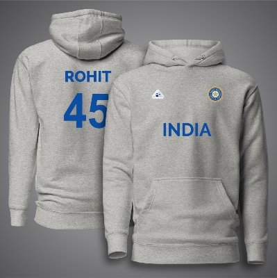 Picture of India Cricket Hoodies For Man - Rohit 45 Premium Hoodies For Man - India Hoodies