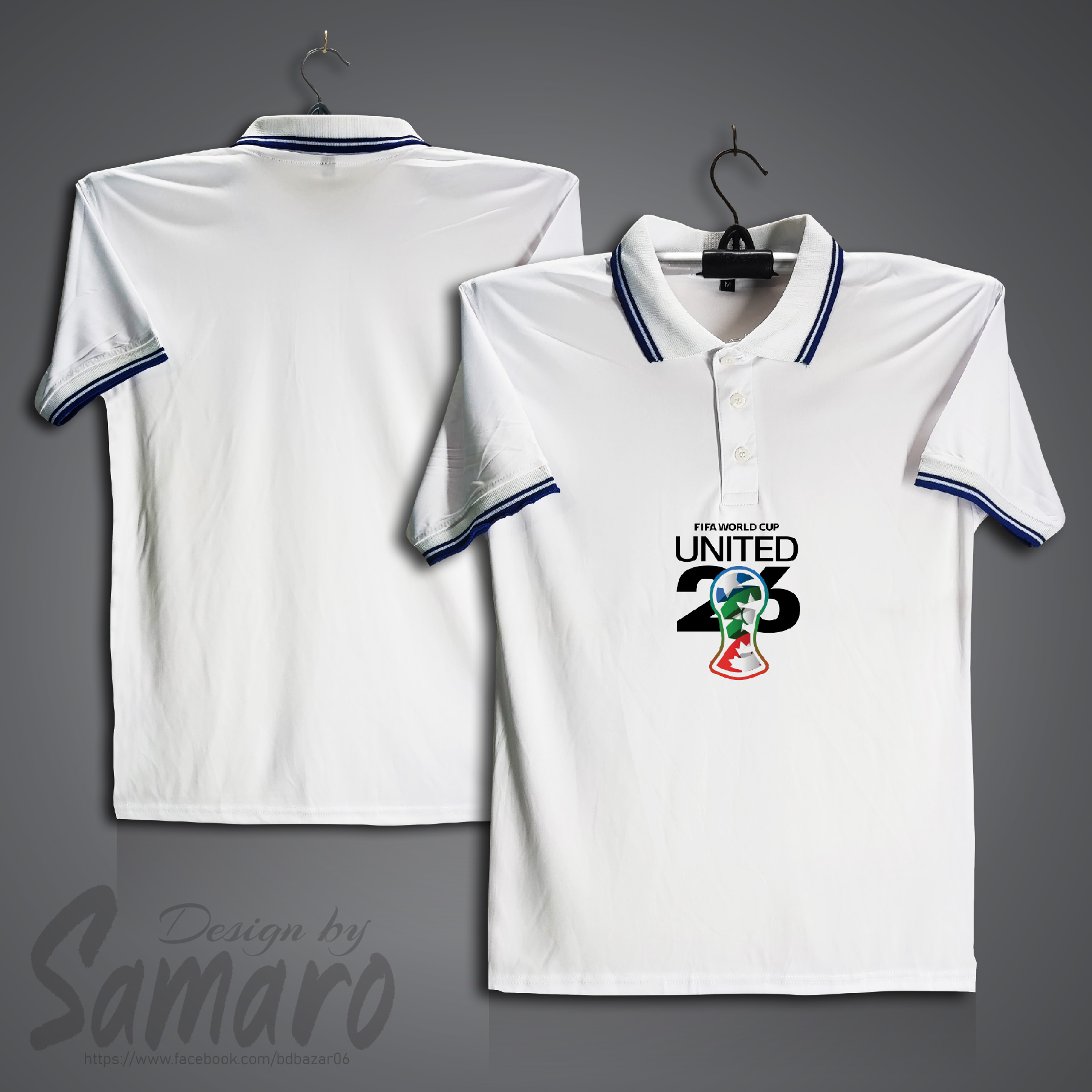 Picture of Fifa World Cup Short Sleeve Polo Football Jersey For Men - PP Micro t shirt - FIFA World Cup Jersey 2026