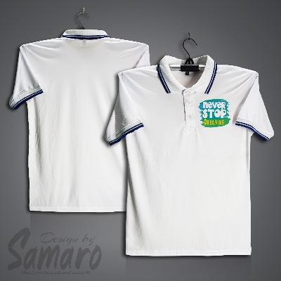 Picture of Never Stop Dreaming Short Sleeve Polo Jersey For Men - PP Micro Polo T Shirt For Men - Dreaming Polo Jersey
