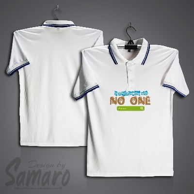 Picture of In Relationship With No One Short Sleeve Polo Jersey For Men - PP Micro Polo T Shirt For Men - Search Polo Jersey