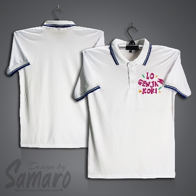 Picture of Lo Genjam Kori Short Sleeve Polo Jersey For Men - PP Micro Polo T Shirt For Men - Genjam Polo Jersey
