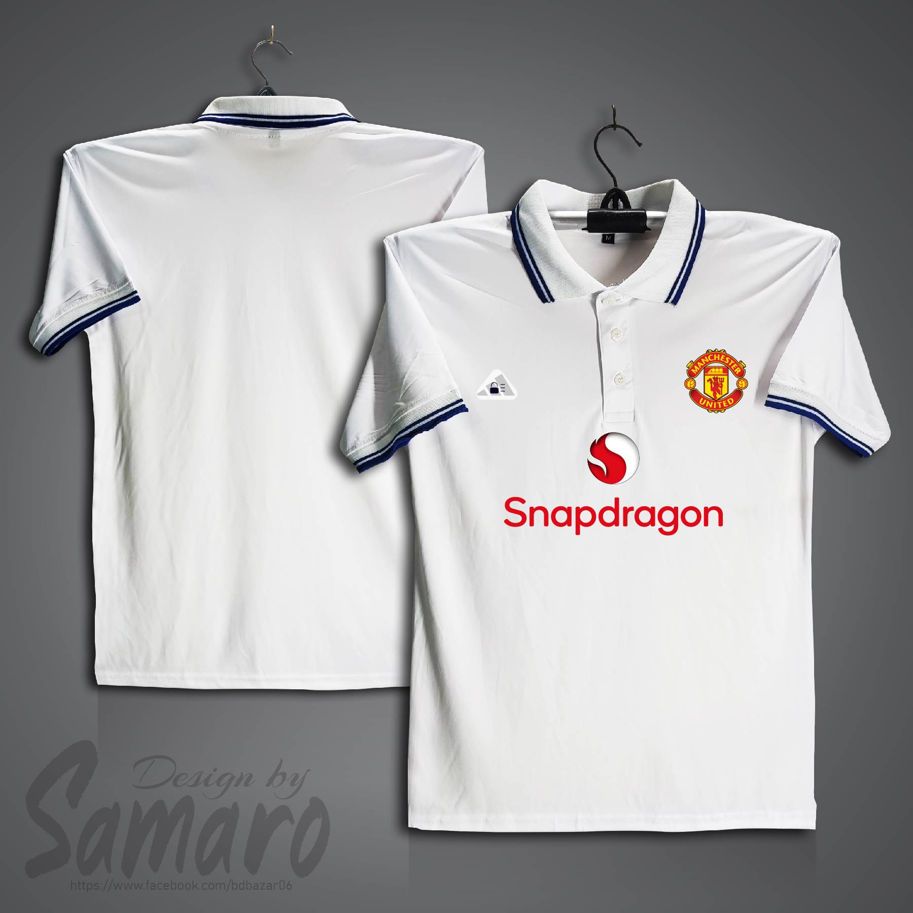 Picture of Man-u Short Sleeve Polo Football Jersey For Men - PP Micro Collar Polo Jersey - Man-n Jersey