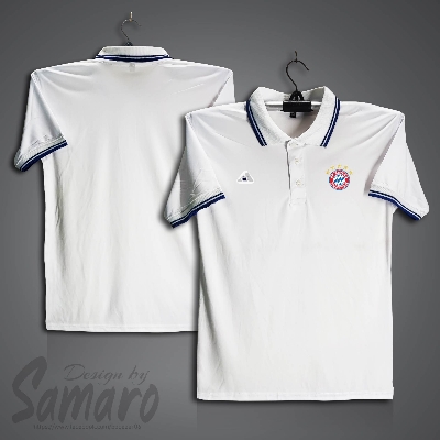 Picture of Bayern Munich Short Sleeve Polo Football Jersey For Men - PP Micro Collar Polo Jersey - Bayern Munich Jersey