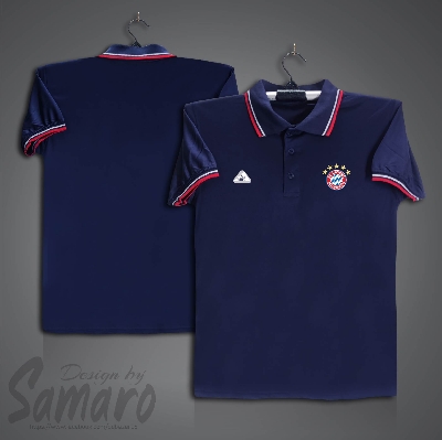 Picture of Bayern Munich Short Sleeve Polo Football Jersey For Men - PP Micro Collar Polo Jersey - Bayern Munich Jersey