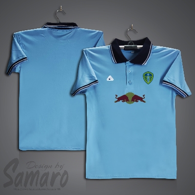 Picture of Leeds United Short Sleeve Polo Football Jersey For Men - PP Micro Polo t shirt - Leeds United Jersey