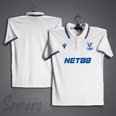 Picture of Crystal Palace Short Sleeve Polo Football Jersey For Men - PP Micro Polo t shirt - Crystal Palace Jersey