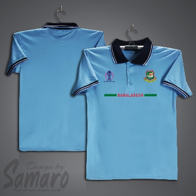 Picture of Bangladesh Short Sleeve Polo Cricket Jersey For Men - Bangladesh Cricket World Cup Jersey - Bangladesh Cricket Jersey
