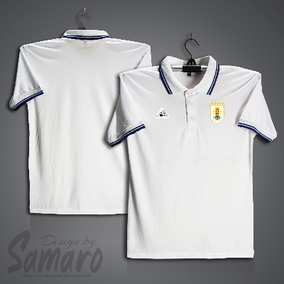 Picture of Uruguay Short Sleeve Polo Football Jersey For Men - PP Micro Collar Polo Jersey - Uruguay Football Jersey