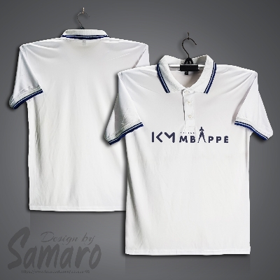 Picture of Kylian Mbappe Short Sleeve Polo Football Jersey For Men - Mbappe Polo t shirt - Mbappe Jersey