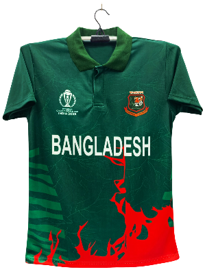 Picture of Bangladesh Cricket World Cup Jersey - Short Sleeve Polo Jersey For Men - Bangladesh Cricket Jersey 2024-25