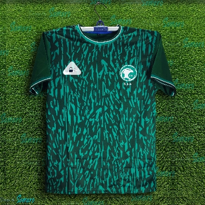 Picture of Saudi Arabia Short Sleeve Football Jersey For Men - Half Sleeve T Shirt - Saudi Football Jersey