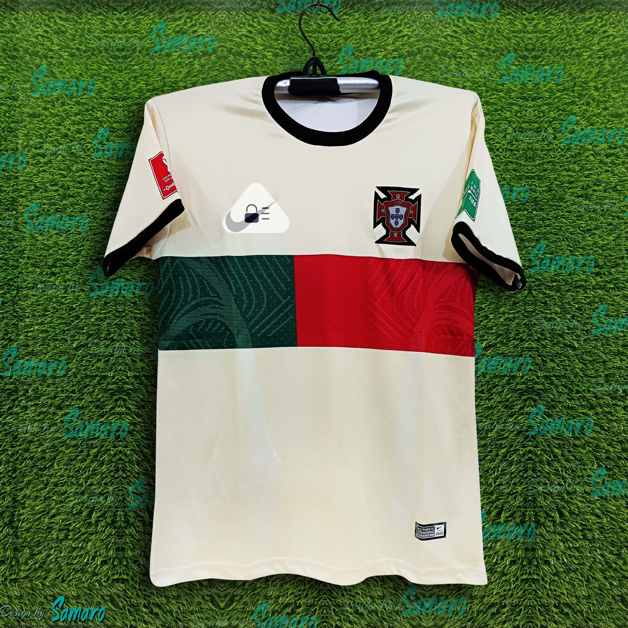 Picture of Portugal Short Sleeve Football Jersey For Men - Half Sleeve T Shirt - Portugal Jersey