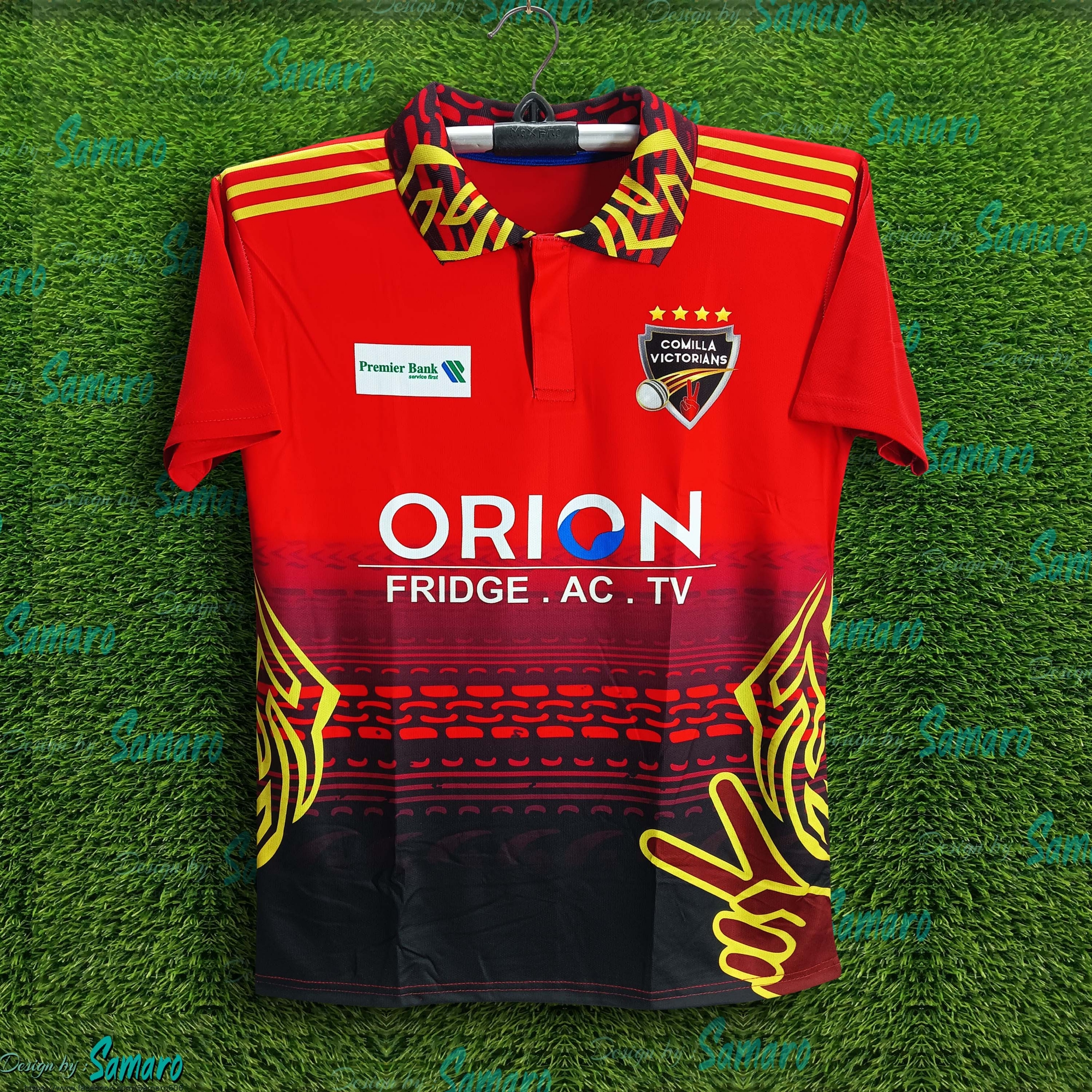Picture of Cumilla Victorians Short Sleeve Collar Polo BPL Jersey For Man - BPL Cricket Jersey - Comilla Jersey 2024-2025