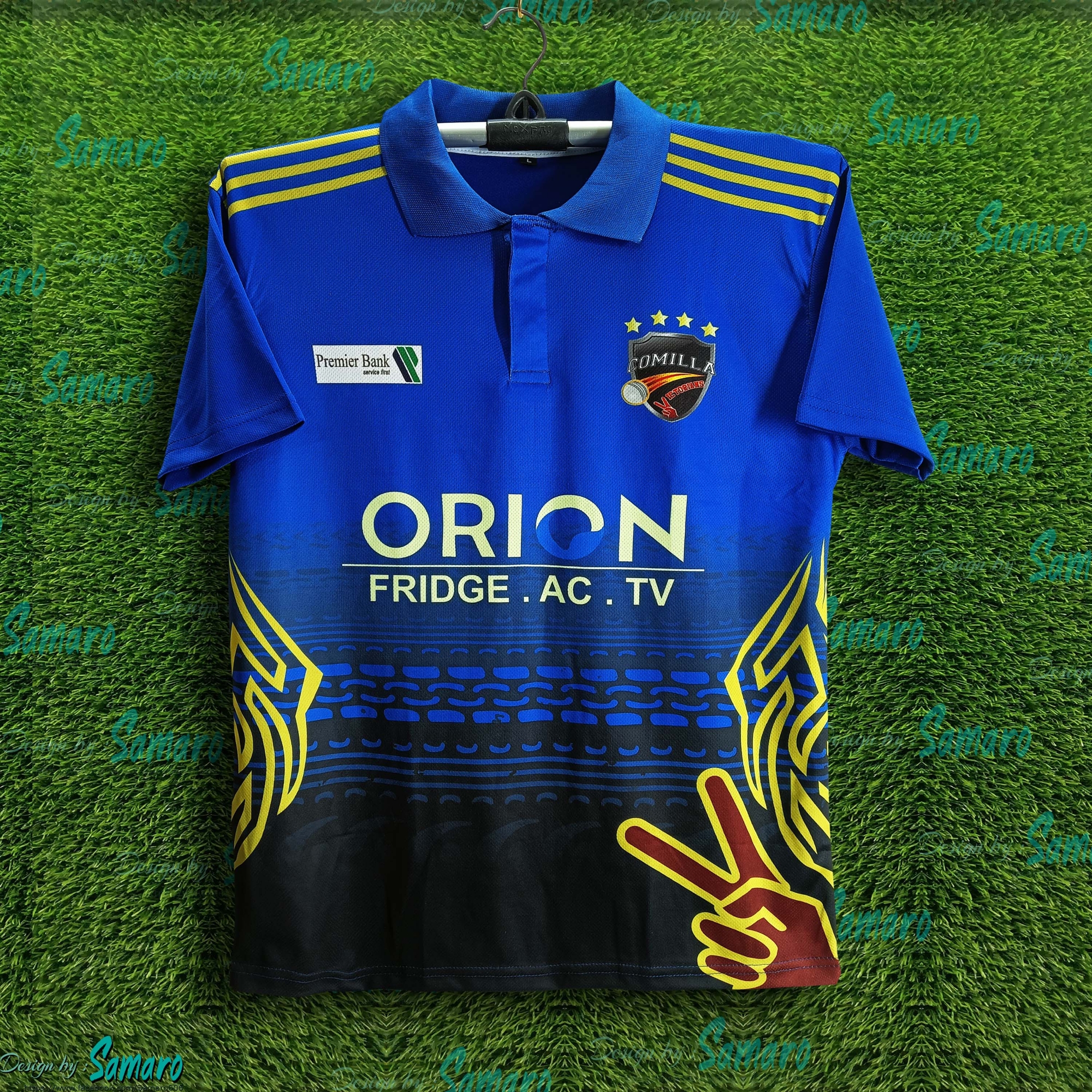 Picture of Cumilla Victorians Short Sleeve Collar Polo BPL Jersey For Man - BPL Cricket Jersey - Comilla Jersey 2024-2025