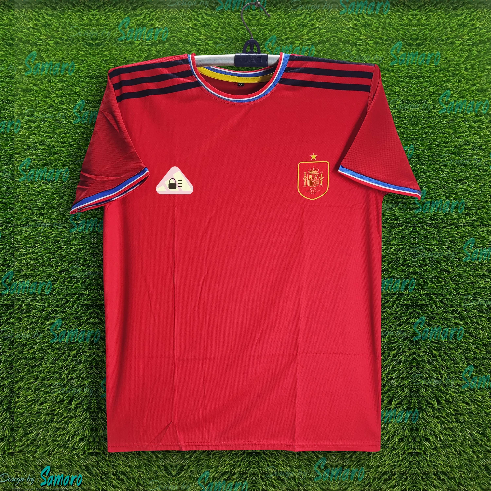 Picture of Spain Short Sleeve Football Jersey For Men - Half Sleeve T Shirt - Spain Jersey 2025/26