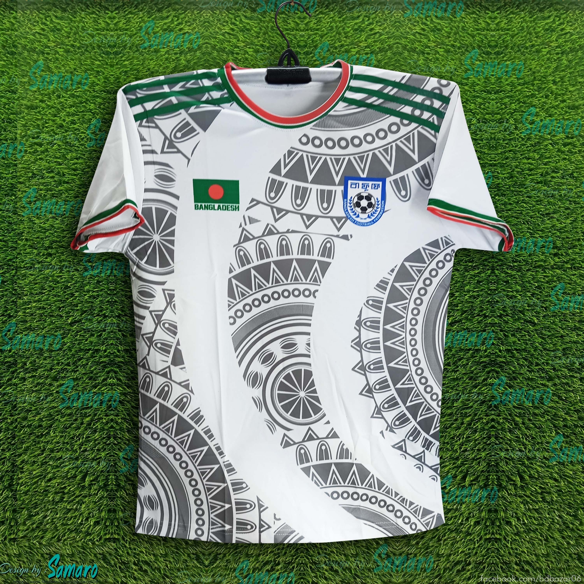 Picture of B-d Short sleeve Football Jersey for Man - Half Sleeve - Banglades Fan Jersey