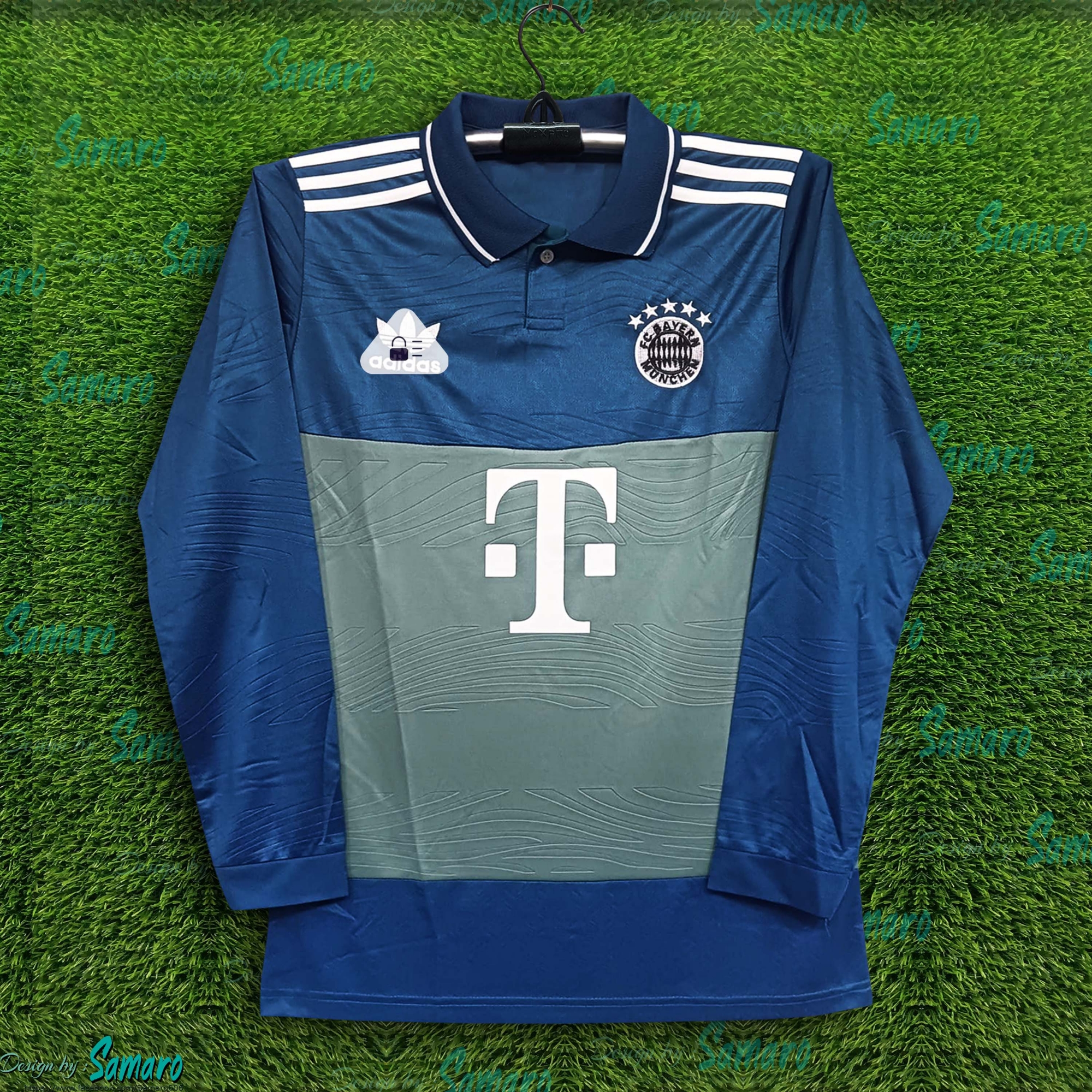 Picture of Bayern Munich full sleeve Jersey 2025/26 Thai Premium Football Jersey For Men - Long Sleeve Polo t shirt - Bayern Football Jersey 2025