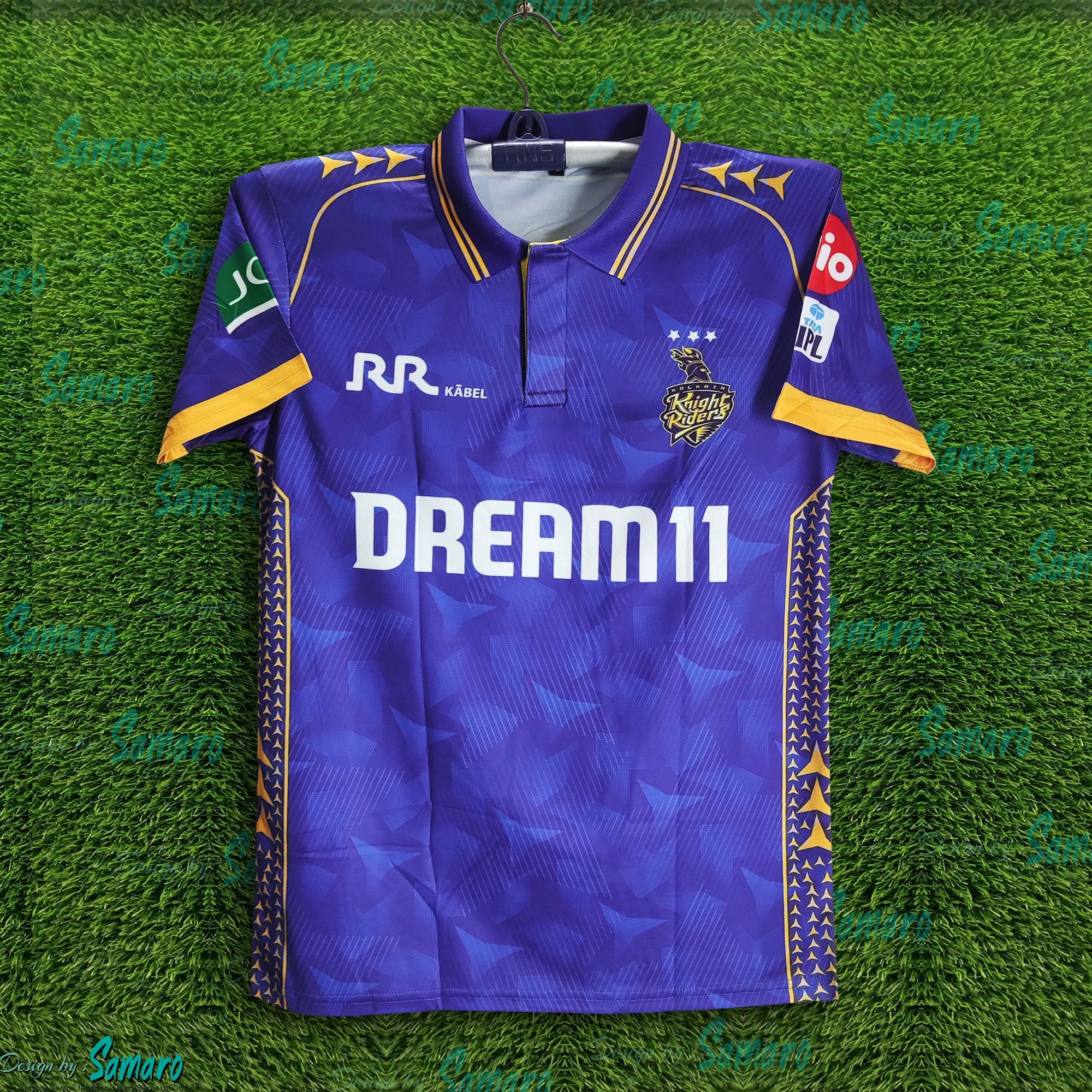 Picture of Kolkata Knight Riders Premium Jersey For Men - KKR Half Sleeve Polo IPL Jersey - Kolkata Cricket Jersey 2025/2026