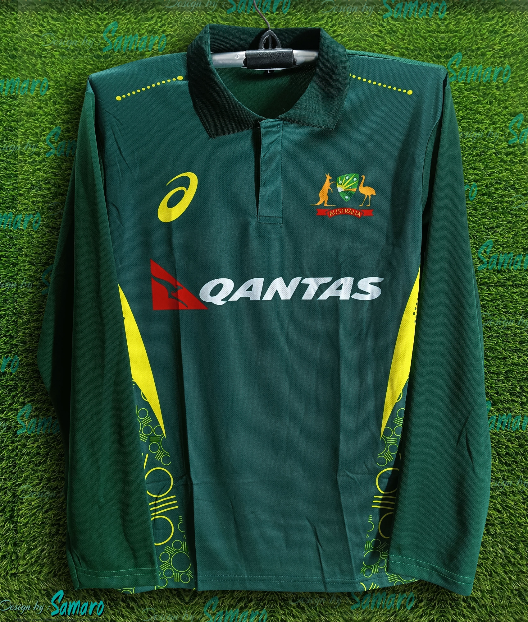 Picture of Australia Full Sleeve Polo Cricket Jersey For Man - Australia Jersey
