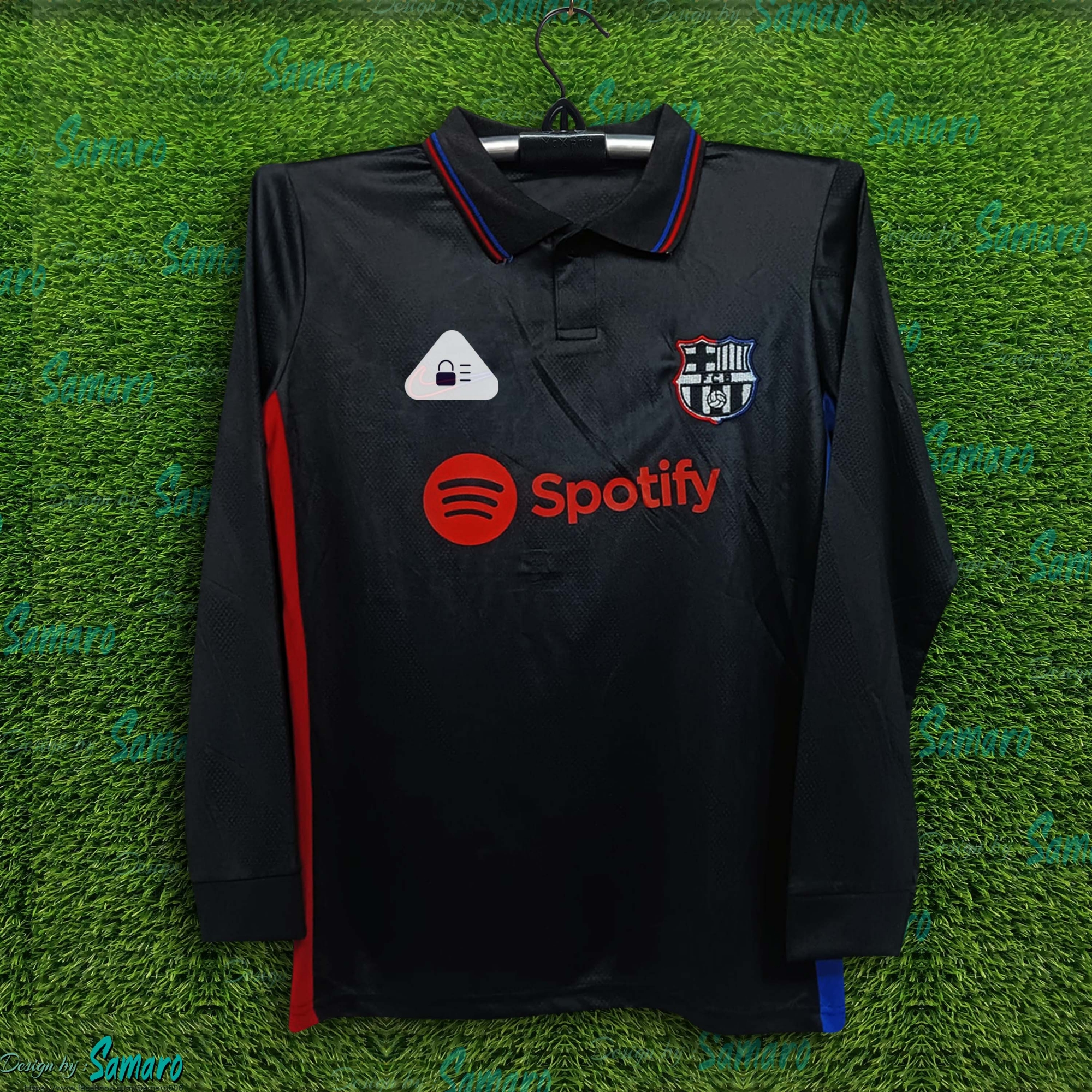 Picture of Arsenal Jersey 2025/26 Thai Premium Polo Football Jersey For Men - Long Sleeve Polo Jersey - Barcelona Football Jersey 2025