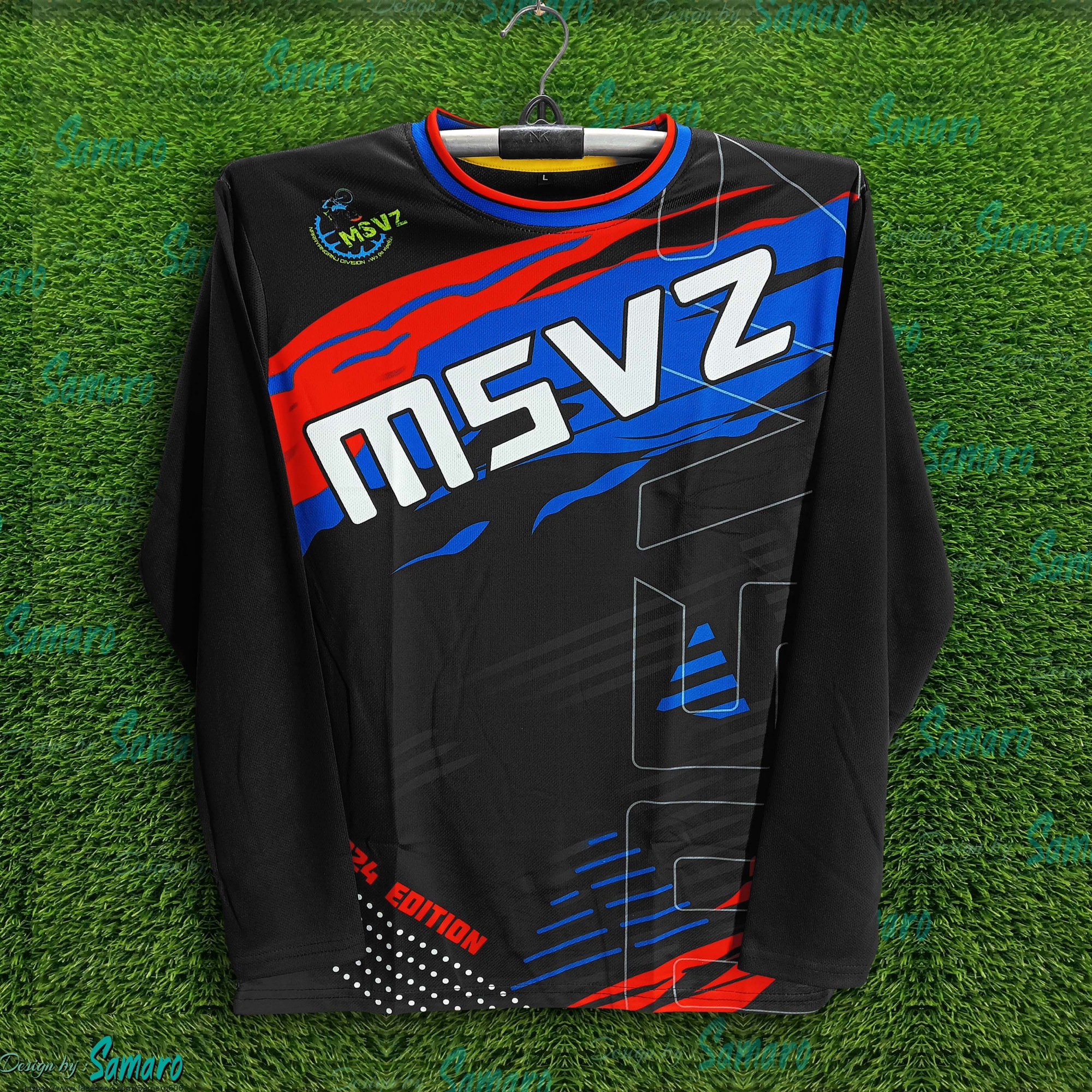 Picture of MSVZ Full Sleeve Bike Jersey For Man - MSVZ Long Sleeve Bike t-shirt - MSVZ Bike Jersey