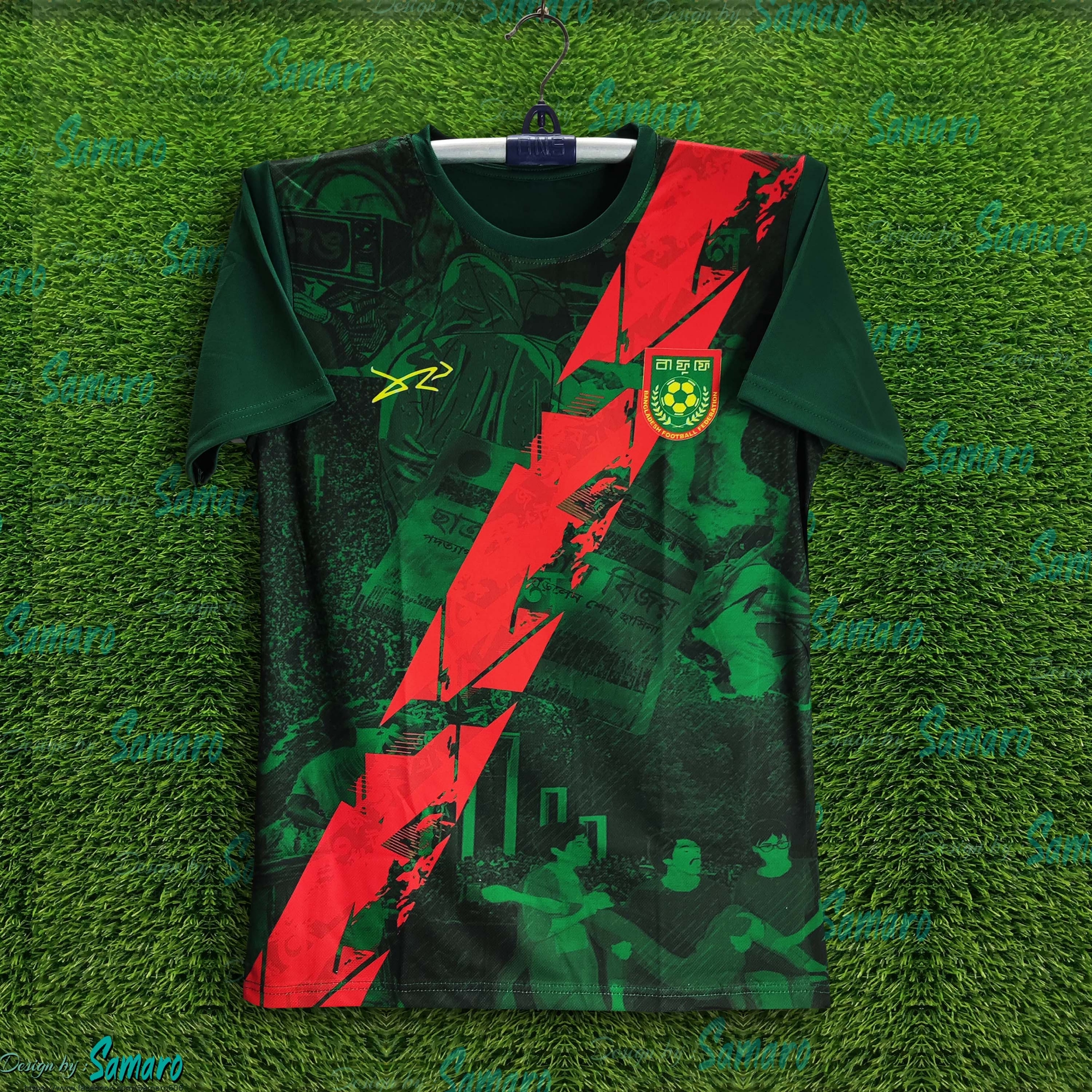 Picture of B-d Short Sleeve Football Jersey For Men - T Shirt For Men - Banglades Fan Jersey