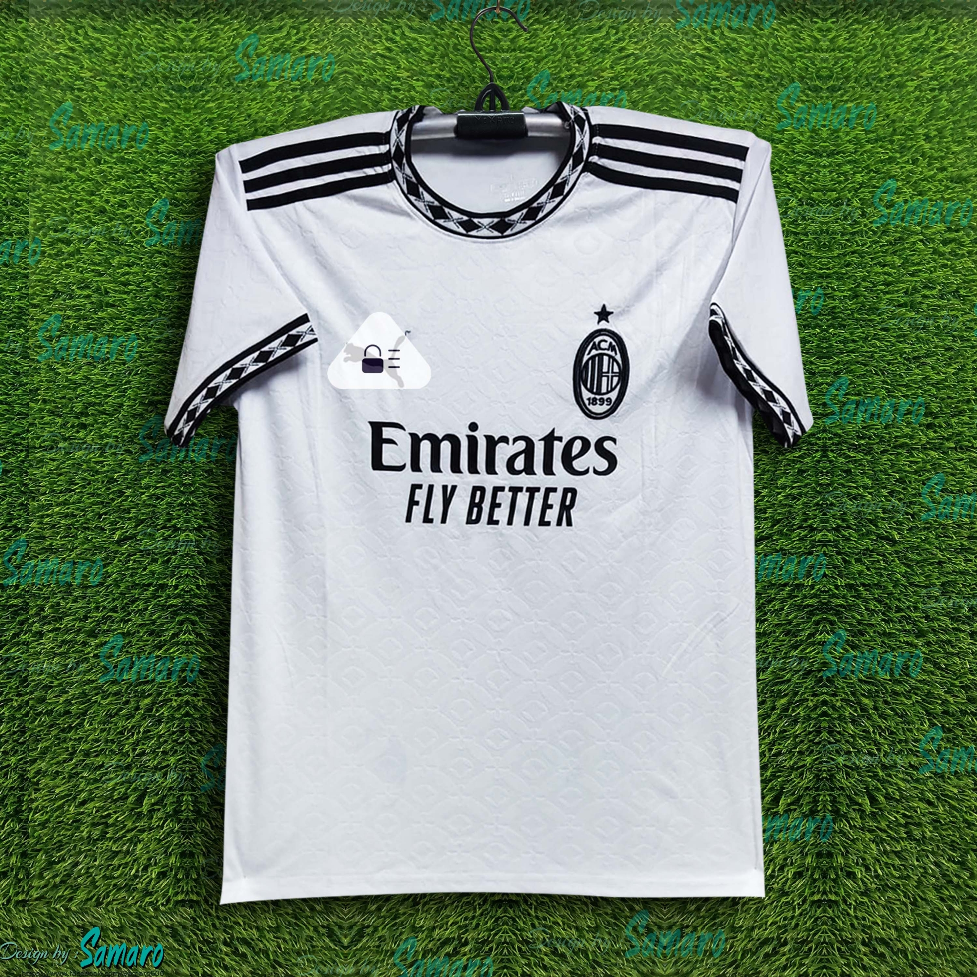 Picture of AC Milan Thai Premium Football Jersey For Men - Half Sleeve T Shirt - AC Milan Football Jersey 2025-26