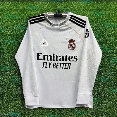 Picture of Real Madrid full Sleeve Jerseu 2025/2026 Thai Premium Jersey For Men - Long Sleeve T Shirt - Real Madrid Football Jersey 2025