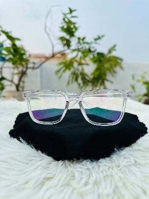 Picture of Full white anti reflective glasss with frame
