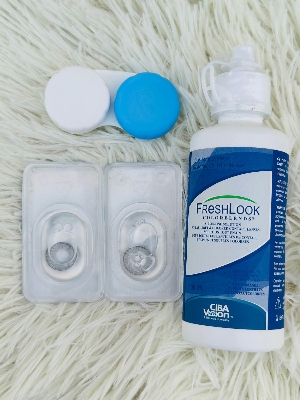 Picture of Freshlook contac lens sterling gray full set