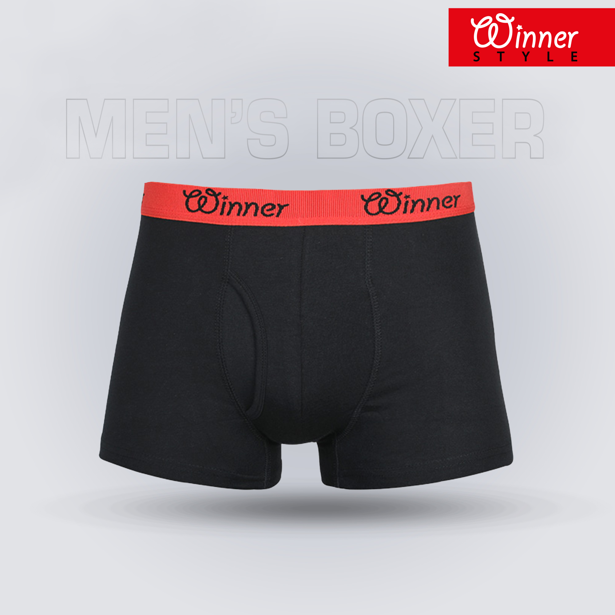 Picture of Winner Style Men's Deluxe Boxer Black