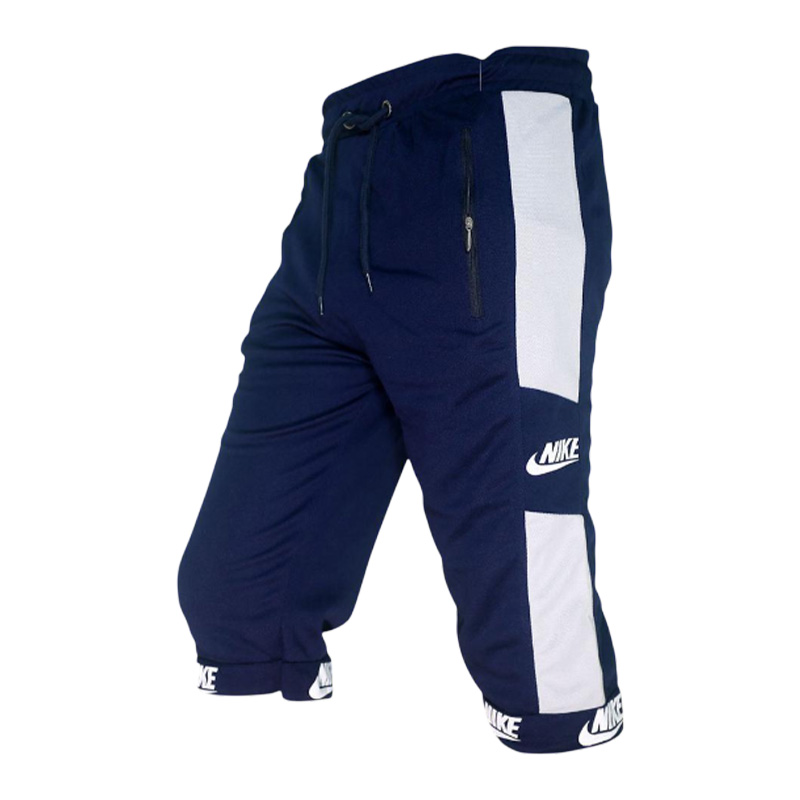 Picture of Stylish Navy Blue And Grey Color Comfortable Three Quarter Pant For Men's