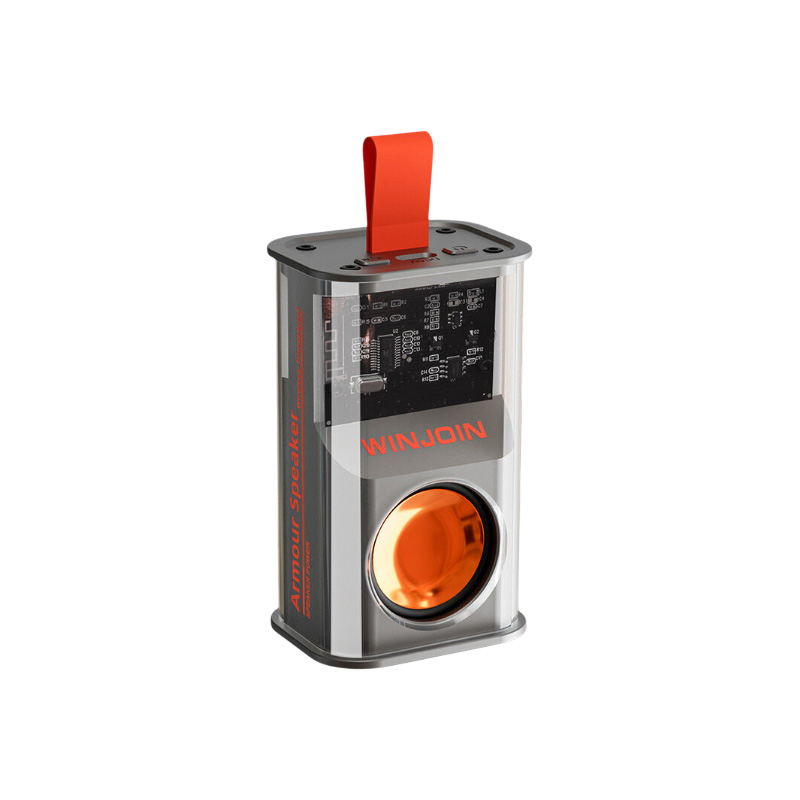 Picture of K08 Bluetooth Speaker Transparent Mech Audio TWS Two-Machine interconnection Rhythm Breathing Light 360° Stereo Surround