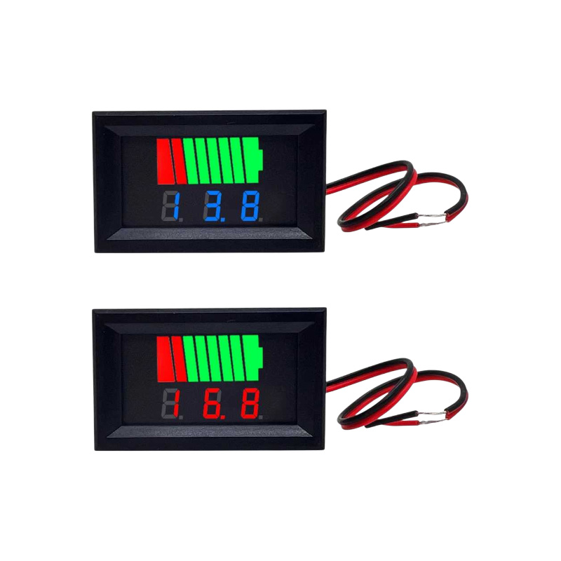 Picture of DC 12V-60V Battery Capacity Indicator ACID Lead-acid Lead Battery Charge Level LED Tester Red Digital Voltmeter