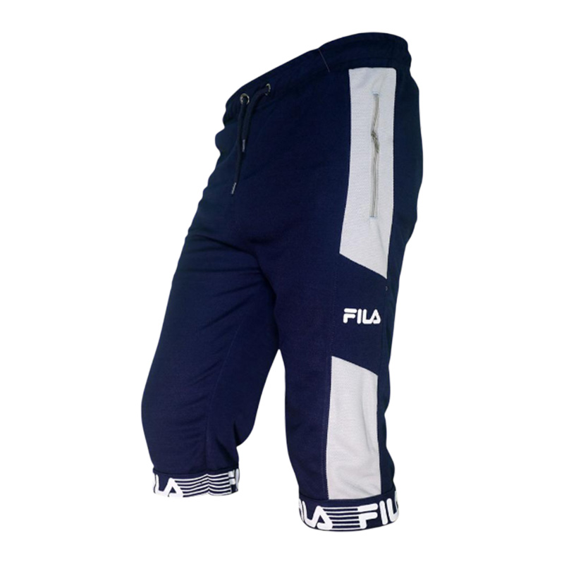 Picture of Stylish Navy Blue And Grey Color Comfortable Three Quarter Pant For Men's