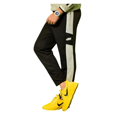 Picture of Stylish Black And White Color Comfortable Trouser For Men's