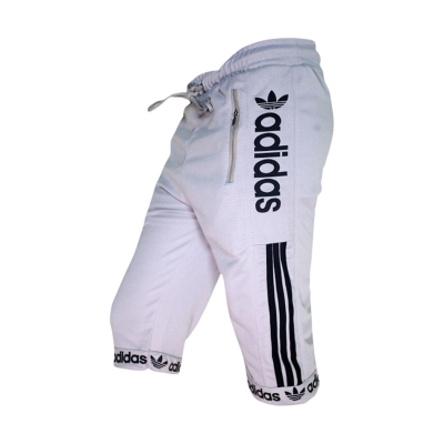 Picture of Stylish Grey And Black Color Comfortable Three Quarter Pant For Men's