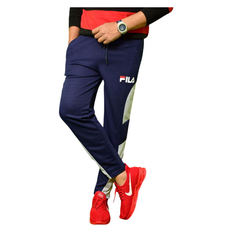 Picture of Stylish Navy Blue And Grey Color Comfortable Trouser for Men's